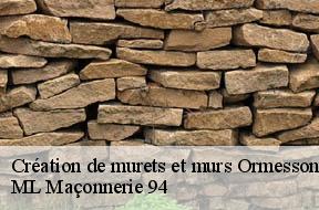 Création de murets et murs  94490