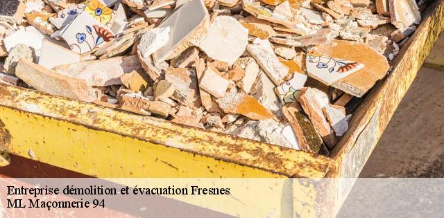 Entreprise démolition et évacuation  fresnes-94260 ML Maçonnerie 94